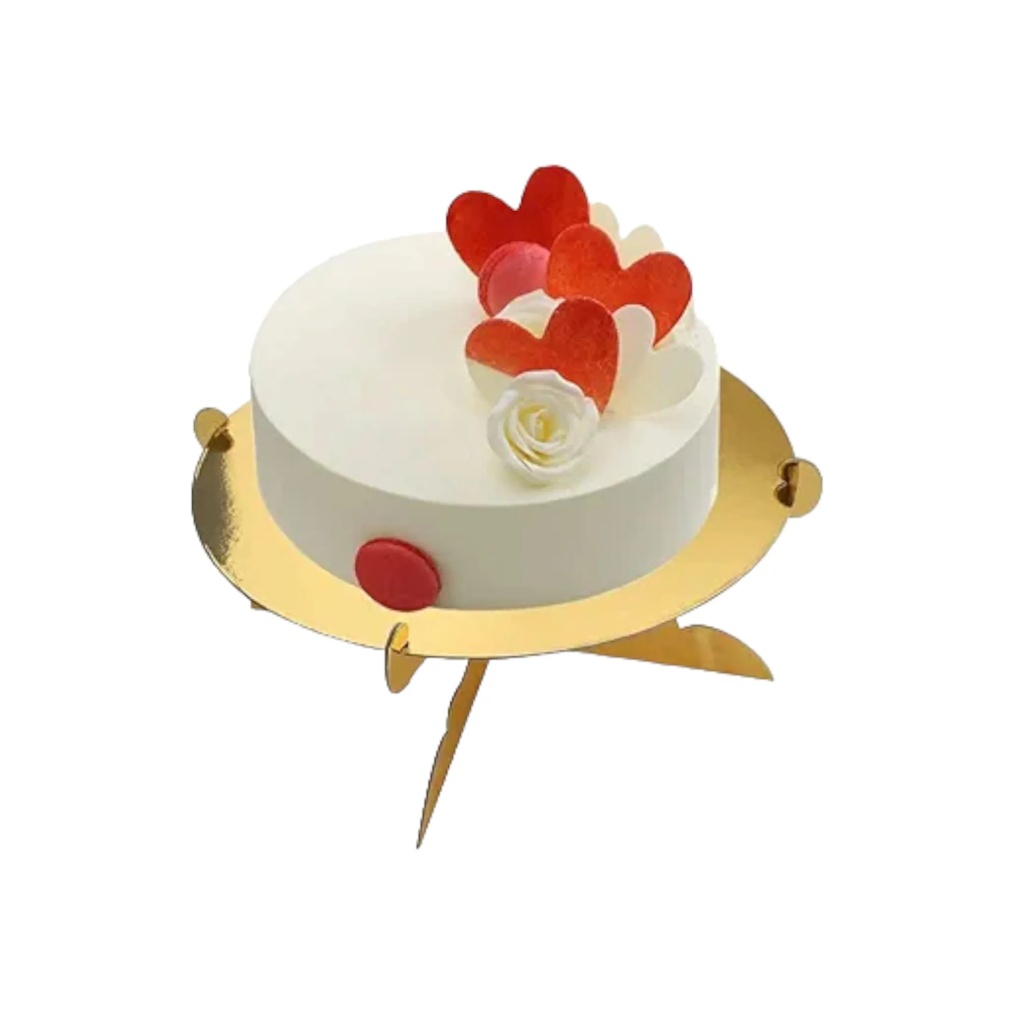 1-Tier Cardbaord Cake Server Stand - Patisserie Cupcake Server Stand 30cm