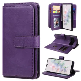 10-slot wallet case for Google Pixel 7 - Purple