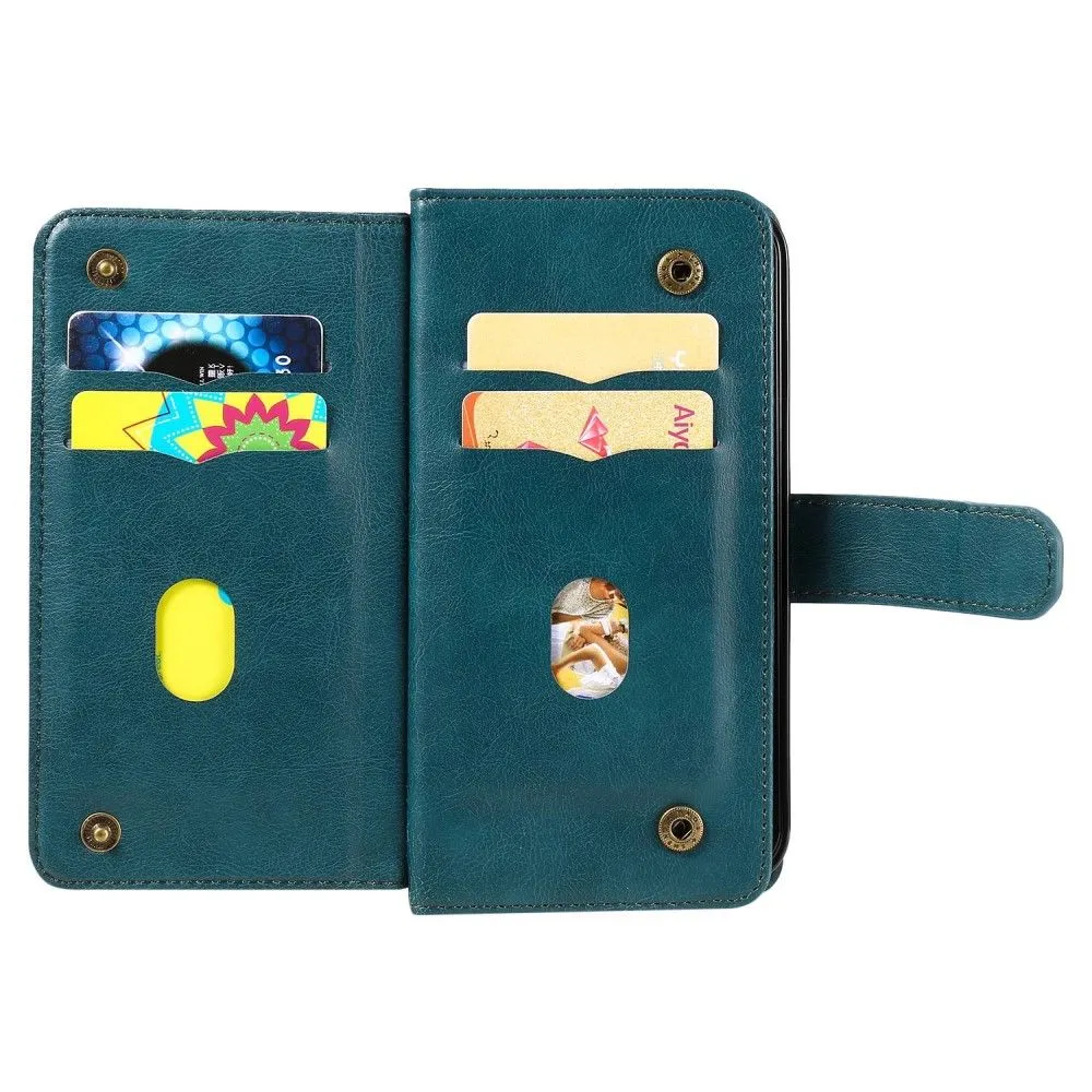 10-slot wallet case for Nokia G11 / G21 - Blackish Green