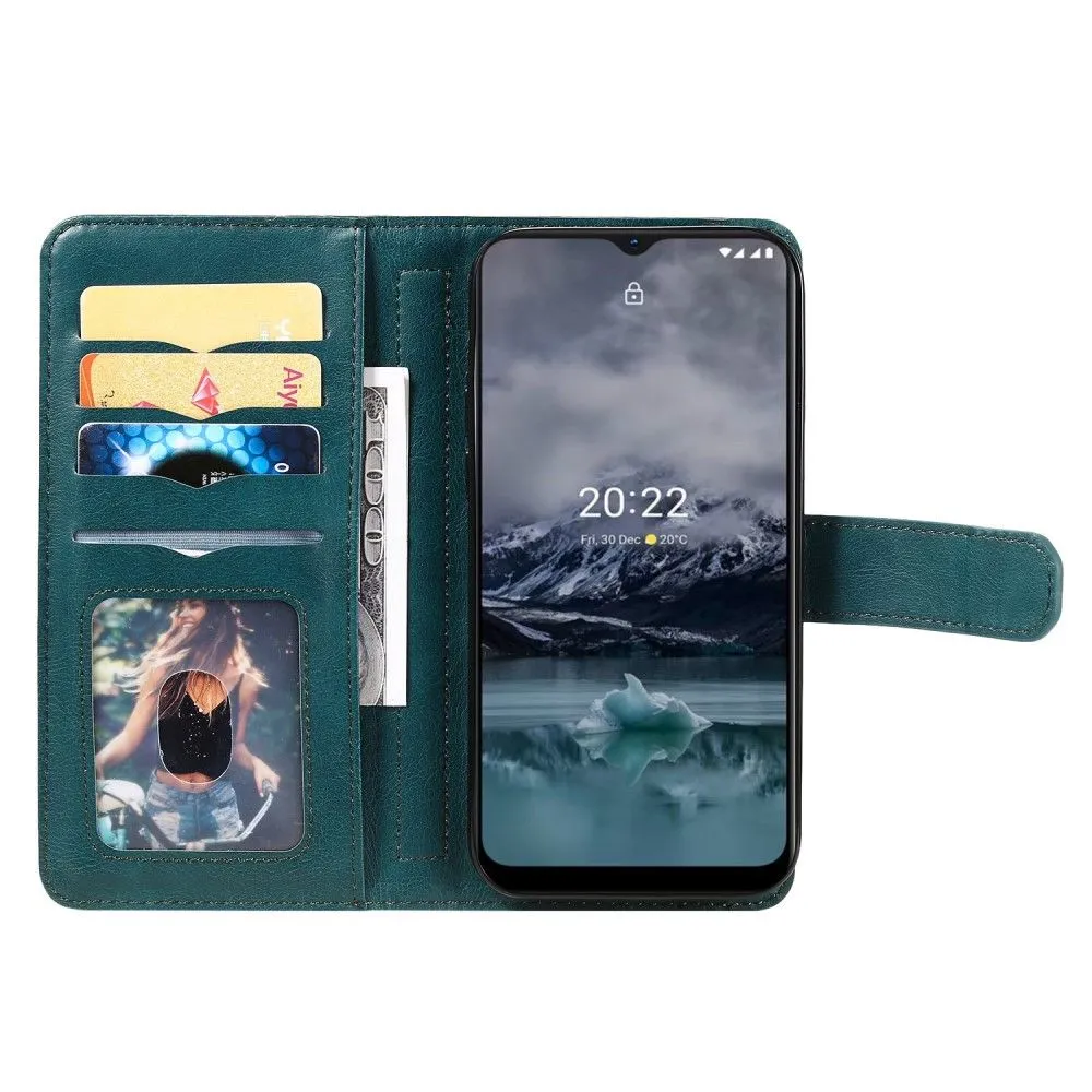 10-slot wallet case for Nokia G11 / G21 - Blackish Green