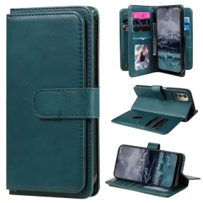 10-slot wallet case for Nokia G11 / G21 - Blackish Green