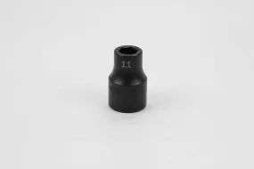 11 mm 1/2" Drive 6 Point Standard Metric Impact Socket