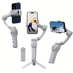 3-Axis Smartphone Gimbal with ActiveTrack, Auto Tracking, Portable & Foldable for Video Recording and Vlogging