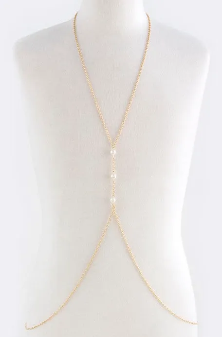 3 Pearls Body Chain