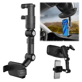 360 Rotatable Retractable Car Phone Holder Rearview Mirror Driving