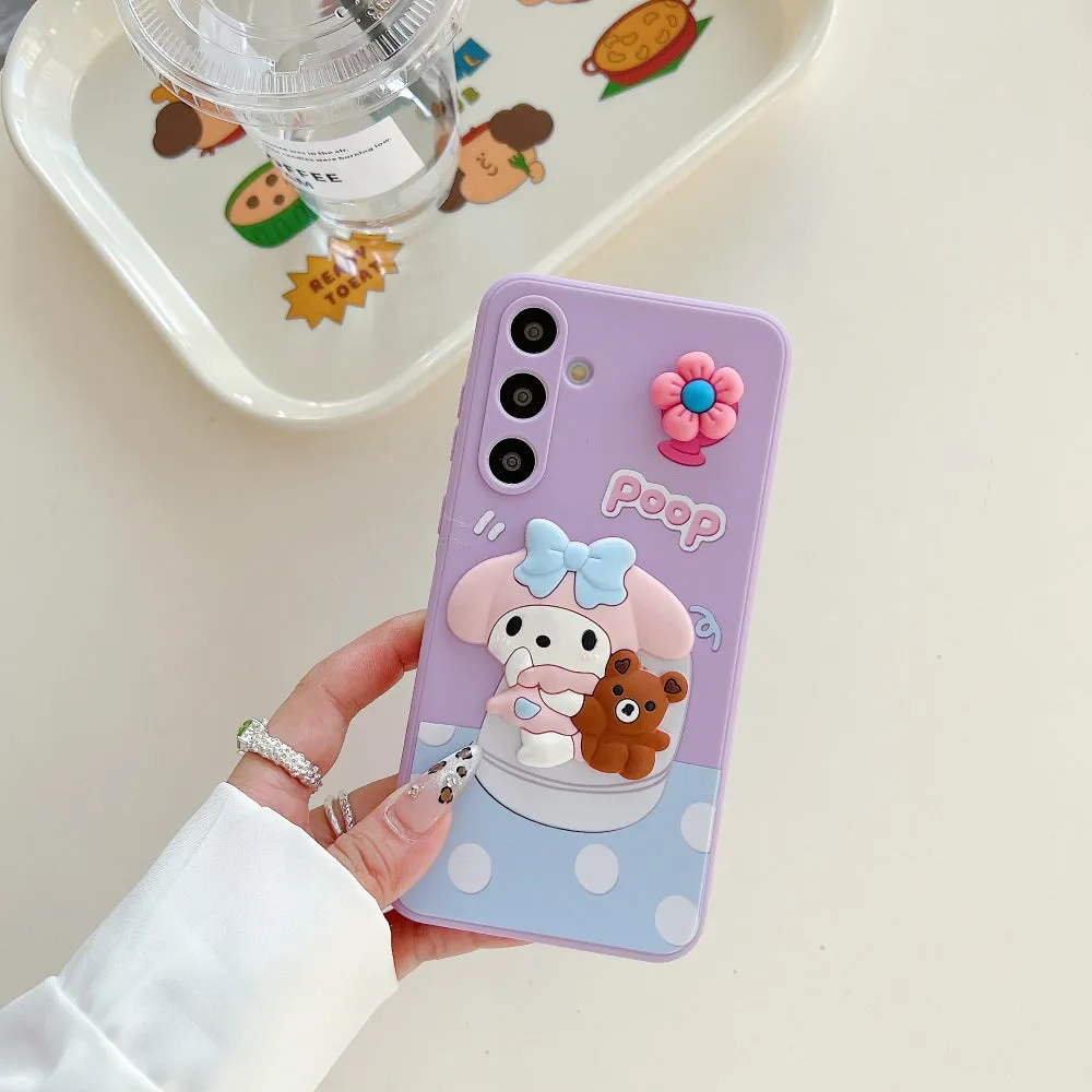 3D Spin Flower Silicone Soft Phone Case - Realme 11 Pro (5G)