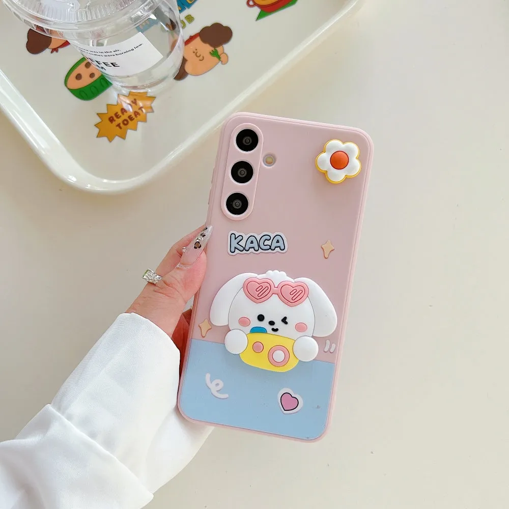 3D Spin Flower Silicone Soft Phone Case - Realme 11 Pro (5G)