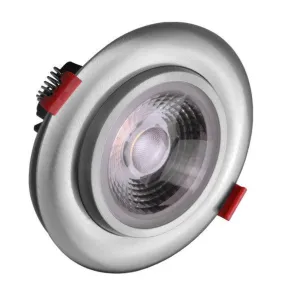 4-inch LED Gimbal Recessed Downlight in Nickel, 2700K