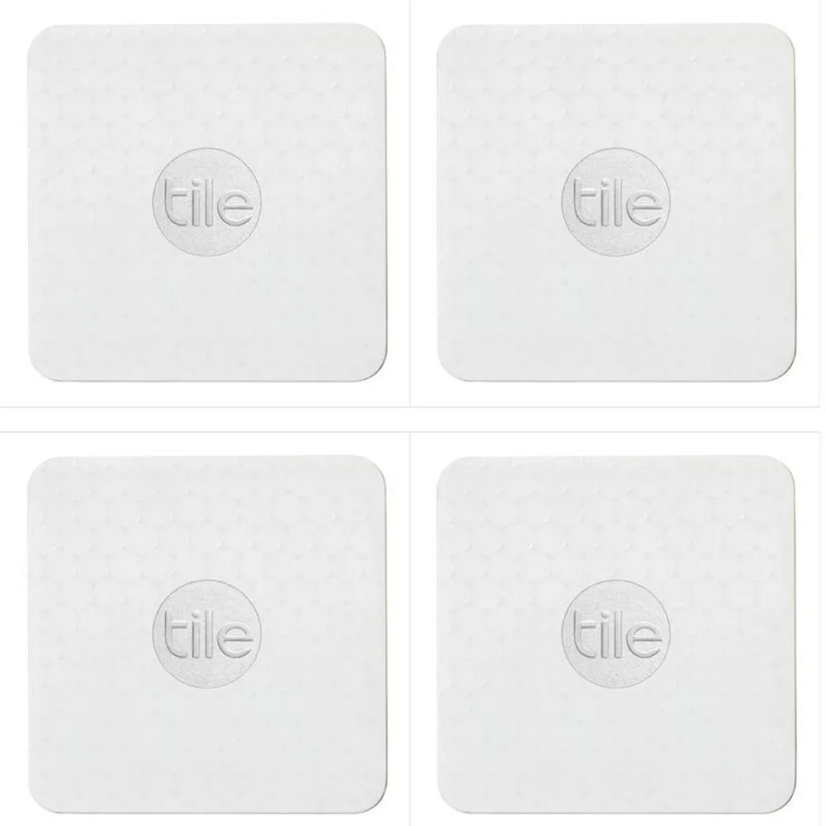 4 PACK Tile Slim (4 Tiles) Find Your Wallet, Phone, Anything Locator - White OEM