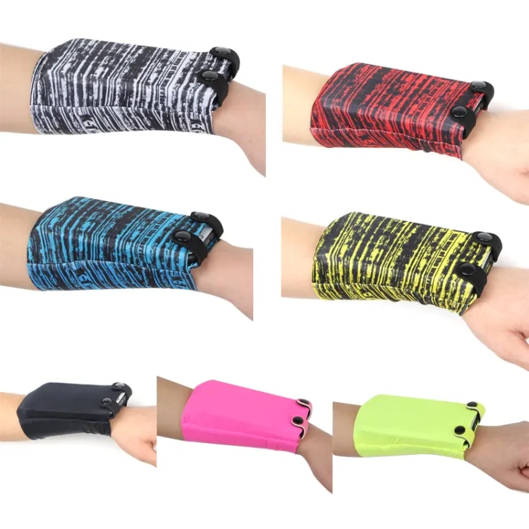 7 Inch Mobile Phone Outdoor Sports Wrist Bag Elastic Close-fitting Mini Arm Bag(Red)