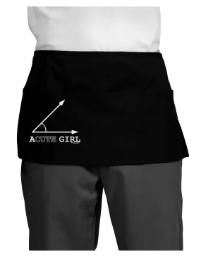 Acute Girl Dark Adult Mini Waist Apron, Server Apron