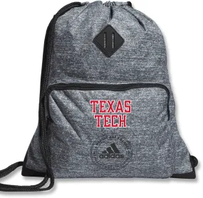 Adidas Texas Tech Football Font Stacked "Classic 3-Striped" Sackpack