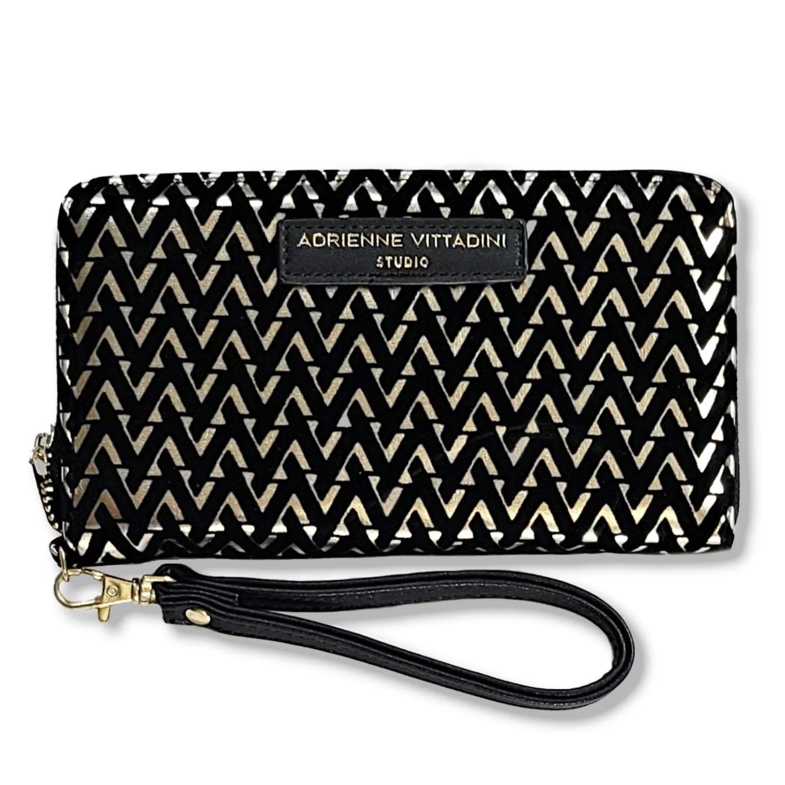 Adrienne Vittadini RFID Velvet Texture Wristlet Wallet Phone Case