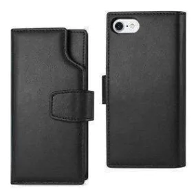 Amzer Handcrafted Genuine Leather RFID Credit Card Holder Wallet iPhone 6 Case - Black