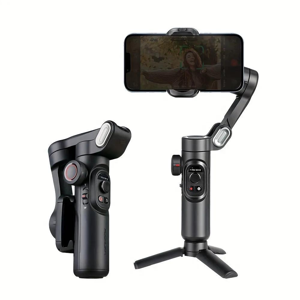 AOCHUAN XE 3-Axis Handheld Gimbal Stabilizer Foldable Smartphone Cellphone Video Record Vlog PTZ Stabilizer For IPhone Xiaomi Samsung