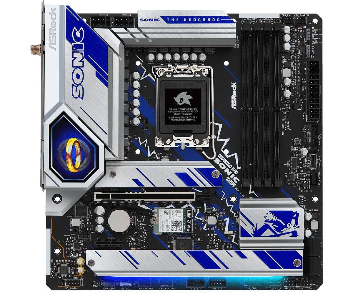 ASRock B760M PG SONIC WiFi DDR5,LGA 1700 mATX Motherboard