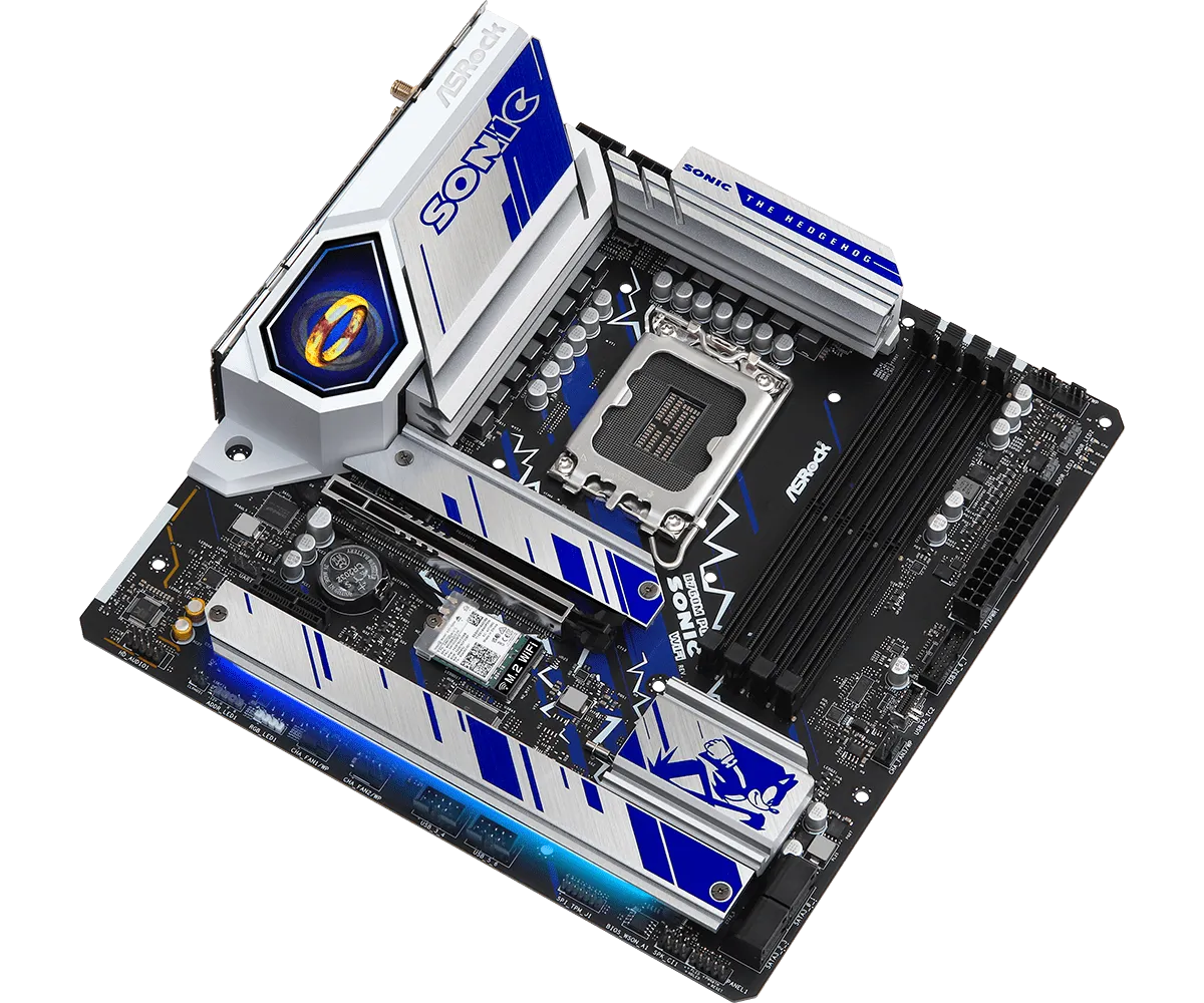 ASRock B760M PG SONIC WiFi DDR5,LGA 1700 mATX Motherboard