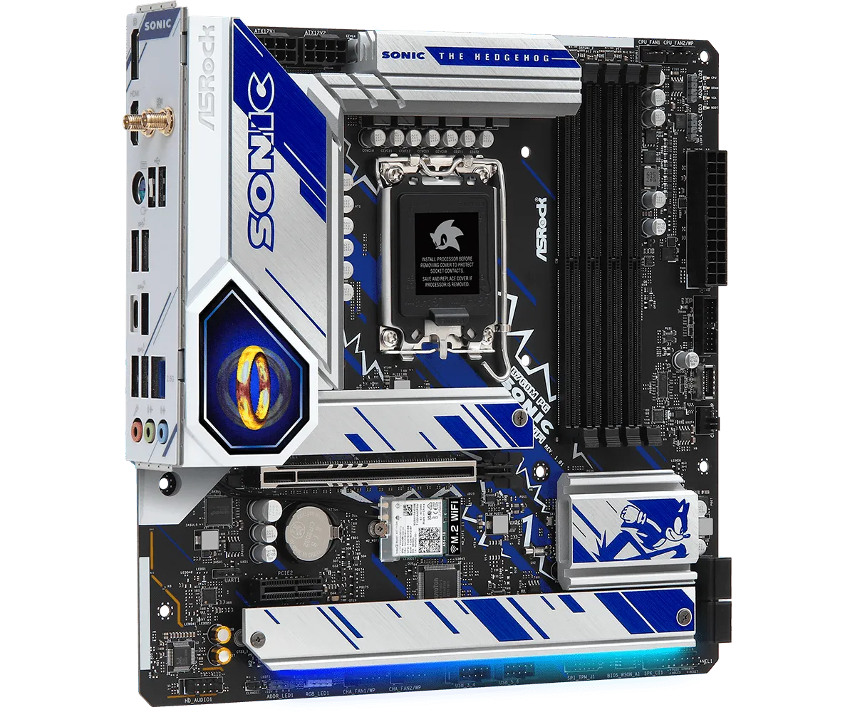 ASRock B760M PG SONIC WiFi DDR5,LGA 1700 mATX Motherboard