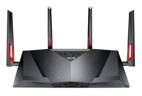 Asus Dsl-Ac88u Wireless Router Gigabit Ethernet Dual-Band (2.4 Ghz / 5 Ghz) Black, Red