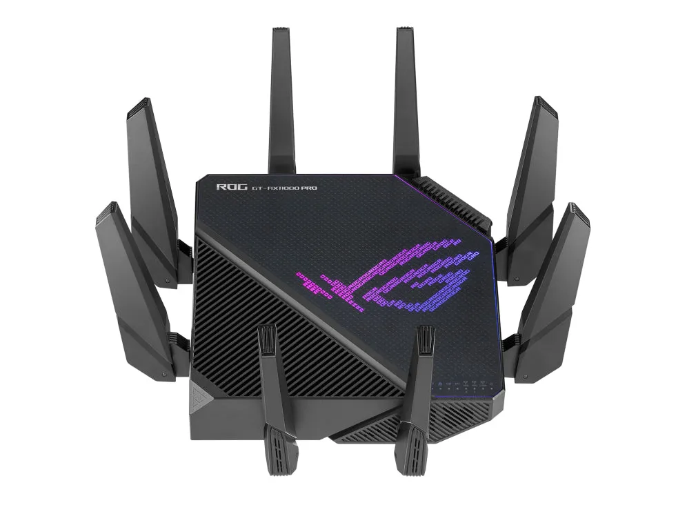 Asus Rog Rapture Gt-Ax11000 Pro - Wireless Router - 5-Port Switch - 10 Gige, 5 Gige, 2.5 Gige - Wan Ports: 2 - Wi-Fi 6 -