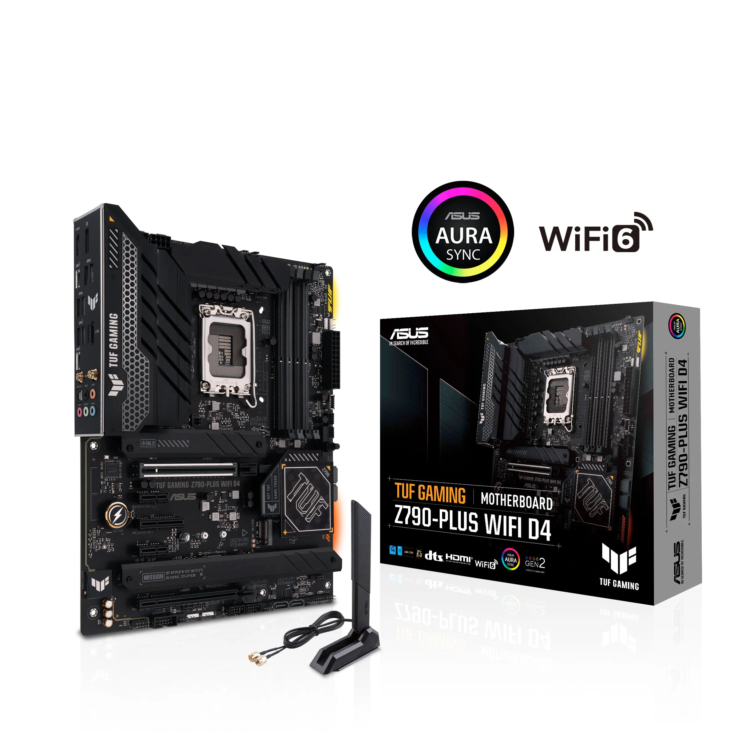 Asus Tuf Gaming Z790-Plus Wifi D4 - Motherboard - Atx - Lga1700 Socket - Z790 Chipset - Usb 3.2 Gen 1, Usb 3.2 Gen 2, Us