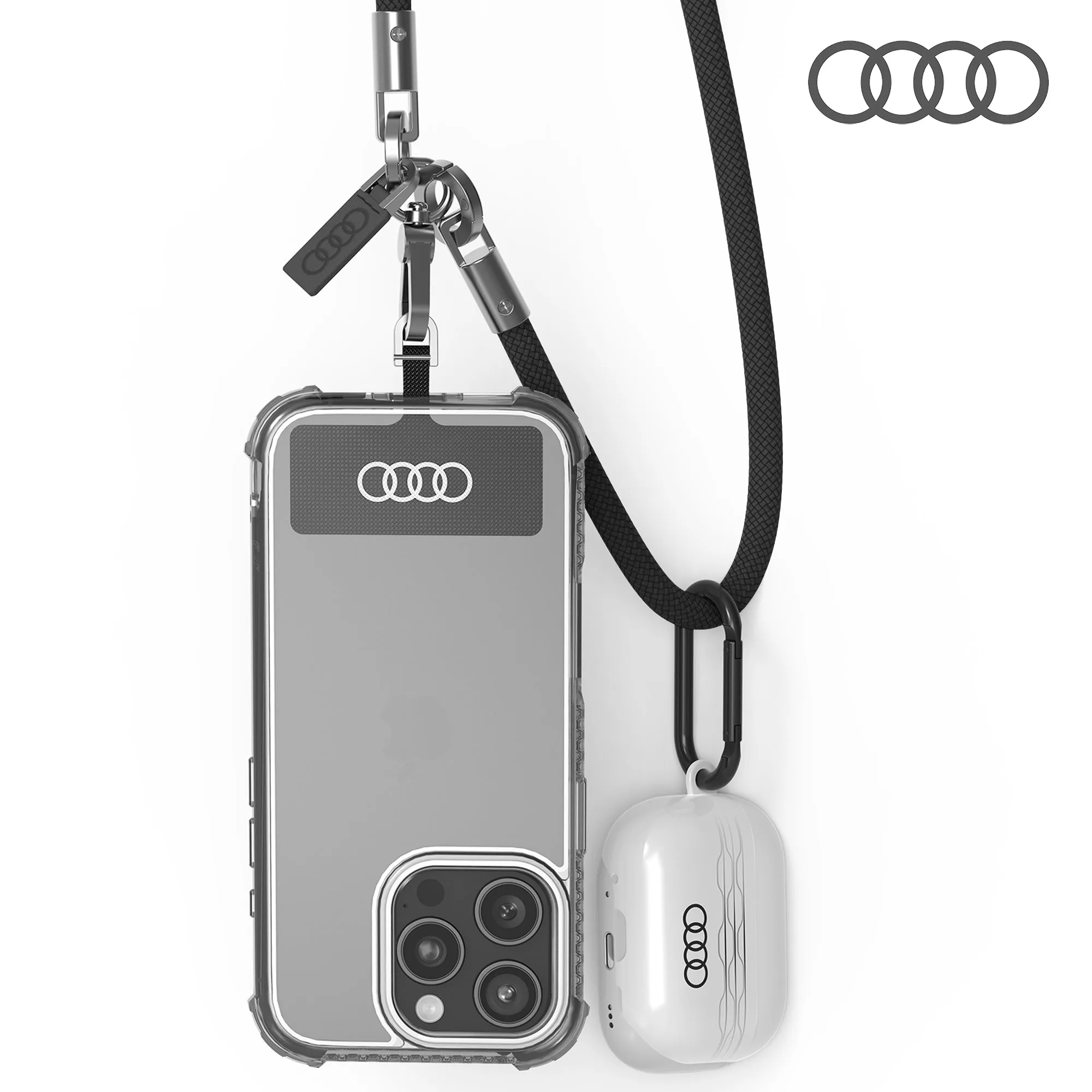 AUDI Nylon Crossbody Phone Lanyard 8mm - R8 D1