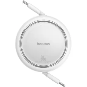 Baseus Free2Pull Retractable Charging Cable USB-C to Ip, 20Watts, 1Mm, Moon White