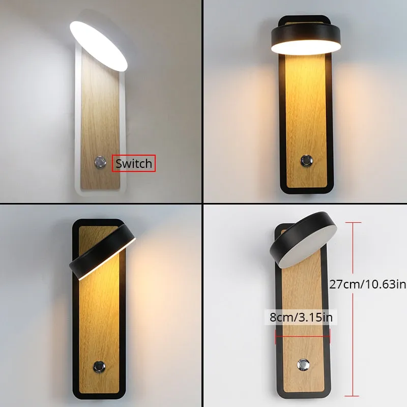 Bedside Phone Holder LED Wall Lamp