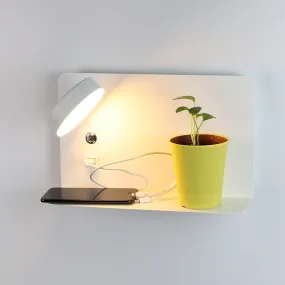 Bedside Phone Holder LED Wall Lamp