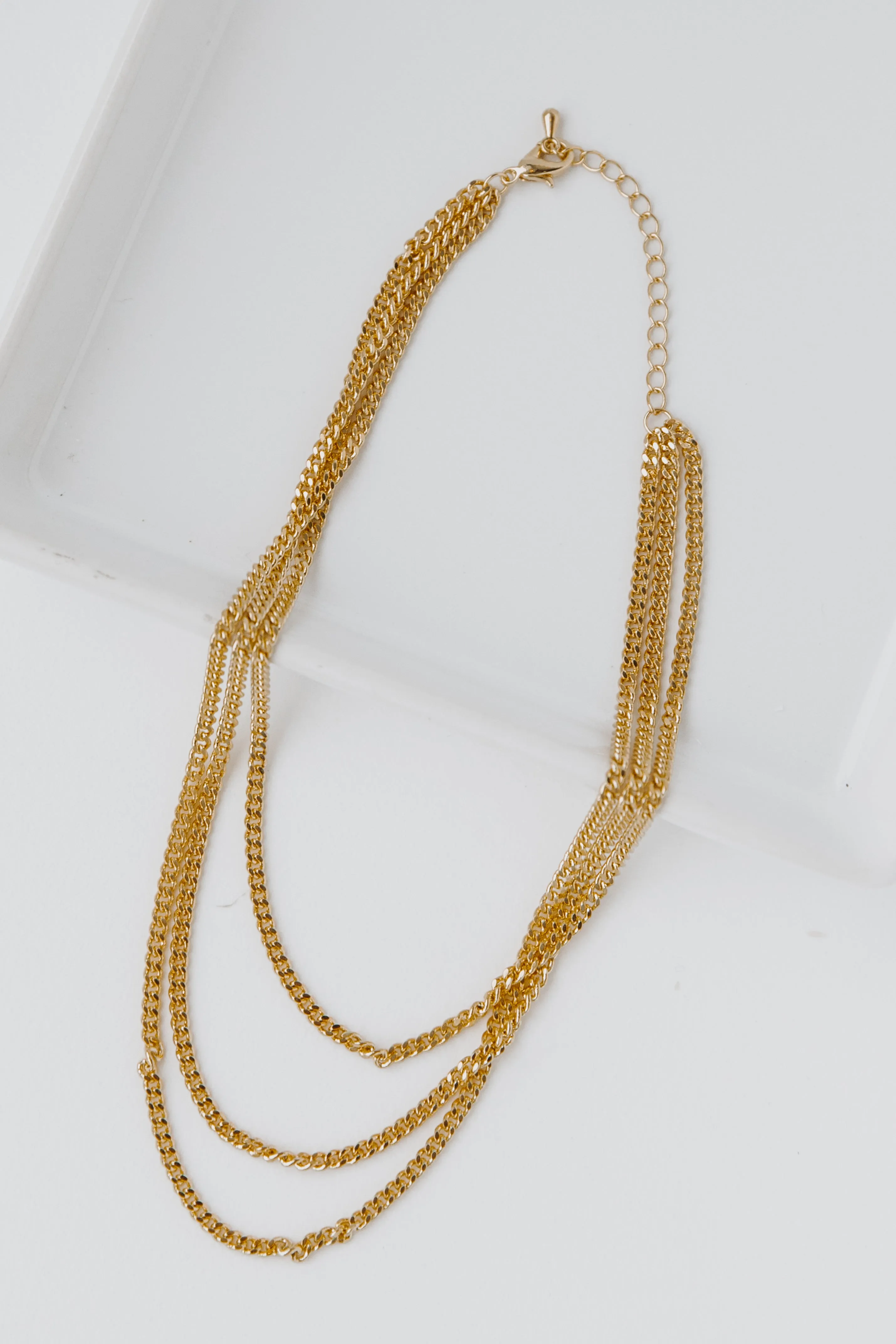 Blake Gold Layered Chain Necklace