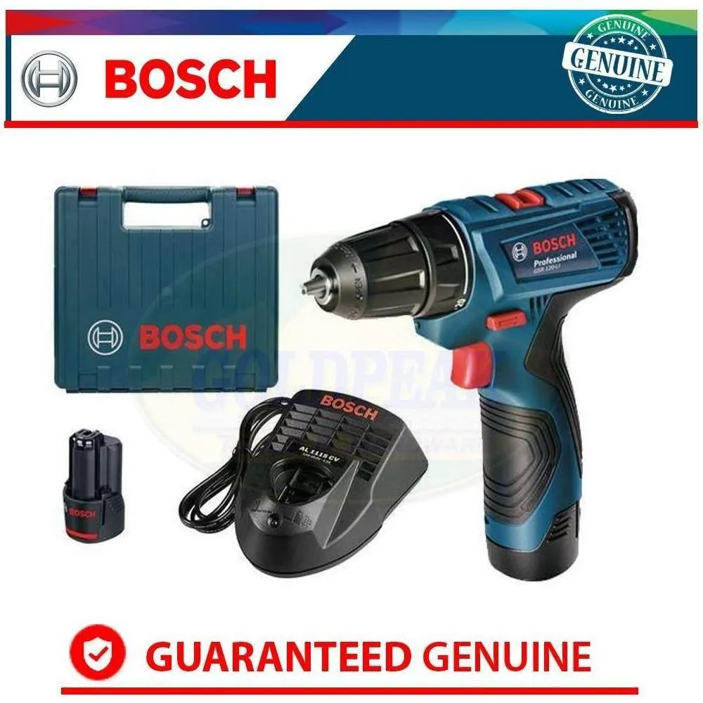 Bosch [GEN1] GSR 120-Li Cordless Drill - Driver 10mm (3/8") 12V [Contractor's Choice]