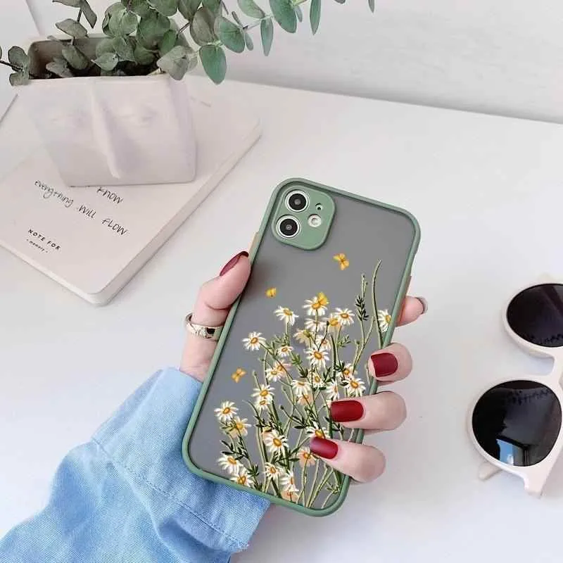 Butterfly Lavender Flowers Cute Phone Case For iPhone 12 mini 11 pro max 6s 7 8 Plus SE 2 X XR XS Max