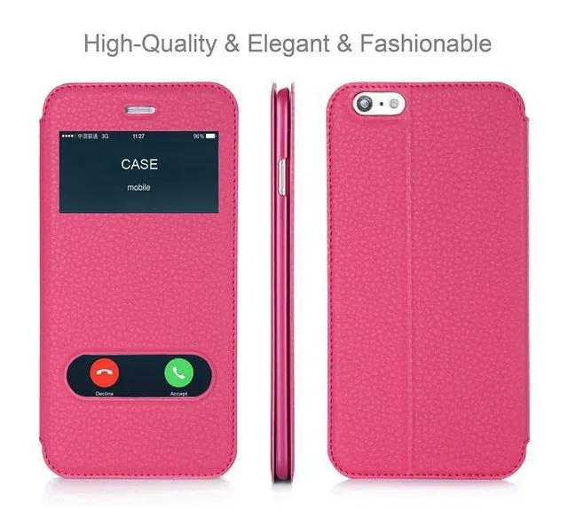 Case For Apple iPhone 6 Plus & iPhone 6S Plus Luxury PU Leather Flip Wallet Case Cover With Kickstand Capa Phone Cases 5.5 inch