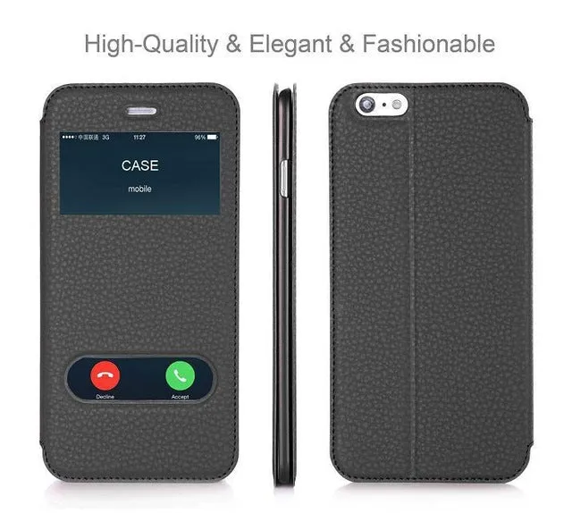 Case For Apple iPhone 6 Plus & iPhone 6S Plus Luxury PU Leather Flip Wallet Case Cover With Kickstand Capa Phone Cases 5.5 inch