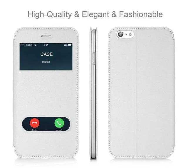 Case For Apple iPhone 6 Plus & iPhone 6S Plus Luxury PU Leather Flip Wallet Case Cover With Kickstand Capa Phone Cases 5.5 inch