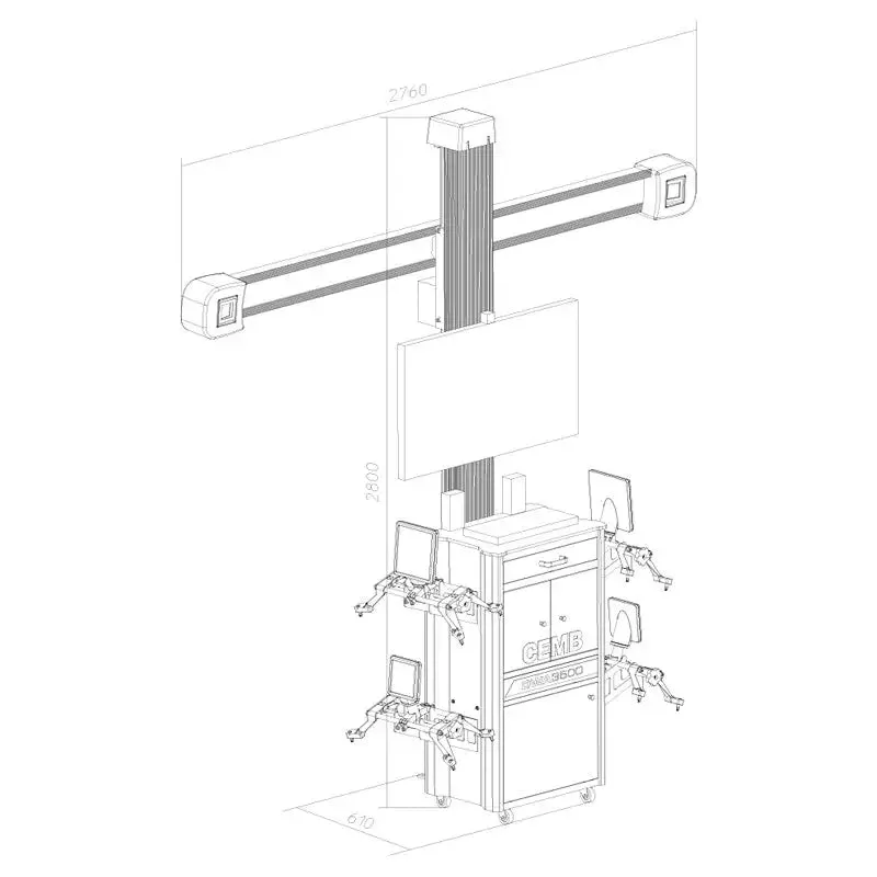 Cemb DWA3500 3D-HD Wheel Alignment System