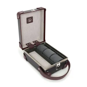 Centenary · 3-Slot Watch Case | Brown/Burgundy