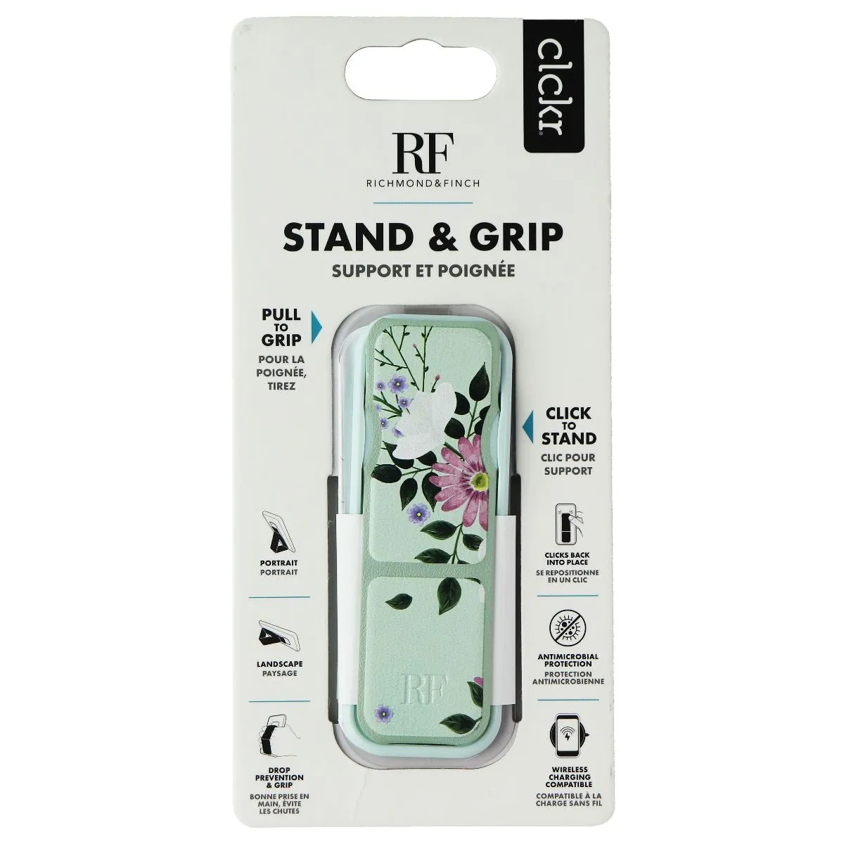 CLCKR Richmond & Finch Phone Grip and Stand for Phones/Tablets - Sweet Mint