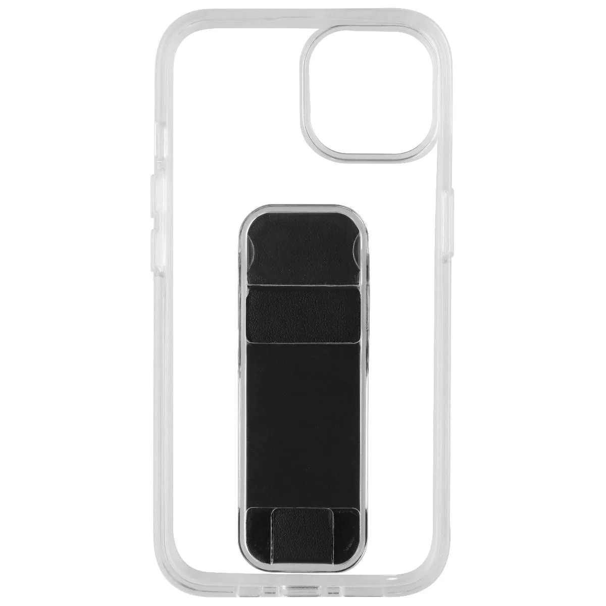 CLCKR Stand & Grip Series Hard Case for Apple iPhone 14 - Clear/Black