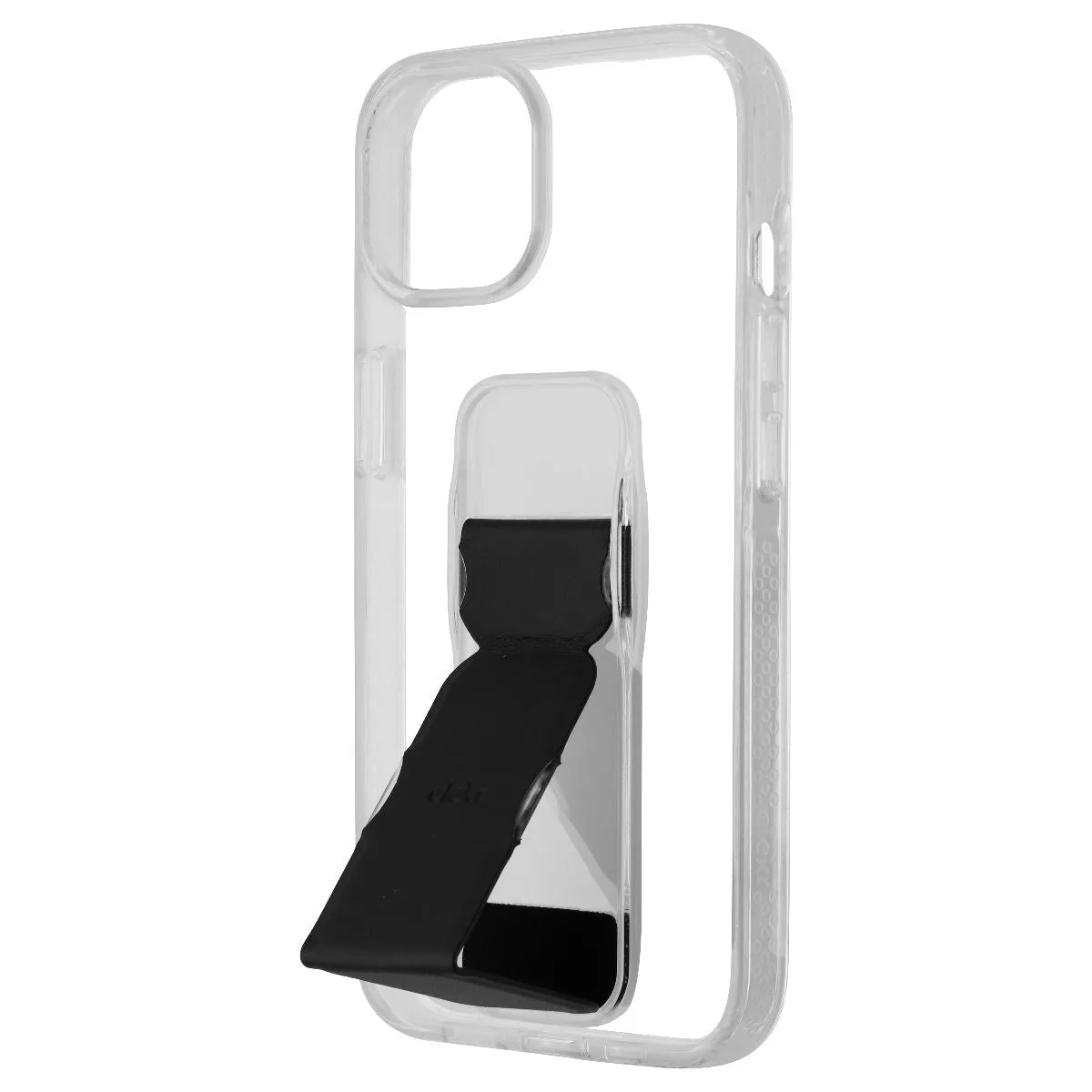 CLCKR Stand & Grip Series Hard Case for Apple iPhone 14 - Clear/Black