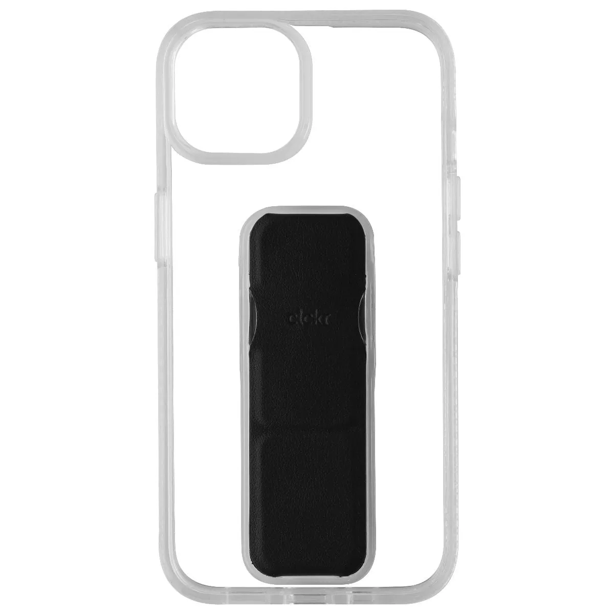 CLCKR Stand & Grip Series Hard Case for Apple iPhone 14 - Clear/Black