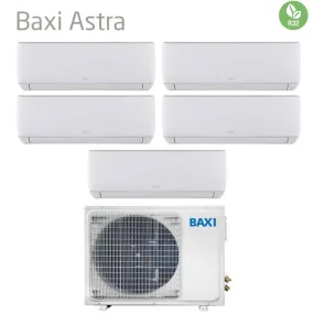 Climatizzatore Condizionatore Baxi Penta Split Inverter Serie Astra 7 7 9 9 18 con LSGT125-5M R-32 Wi-Fi Optional 7000 7000 9000 9000 18000 - Novità