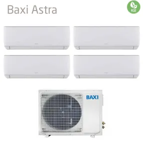 Climatizzatore Condizionatore Baxi Quadri Split Inverter Serie Astra 7 9 9 18 con LSGT100-4M R-32 Wi-Fi Optional 7000 9000 9000 18000 - Novità