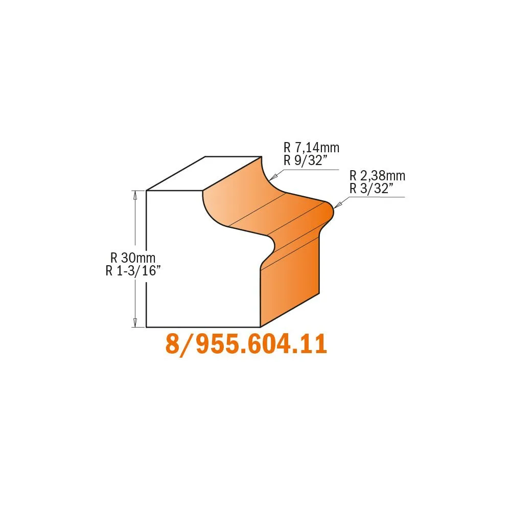 CMT 855.606.11 - Door Lip Bit & Finger Grip Bit