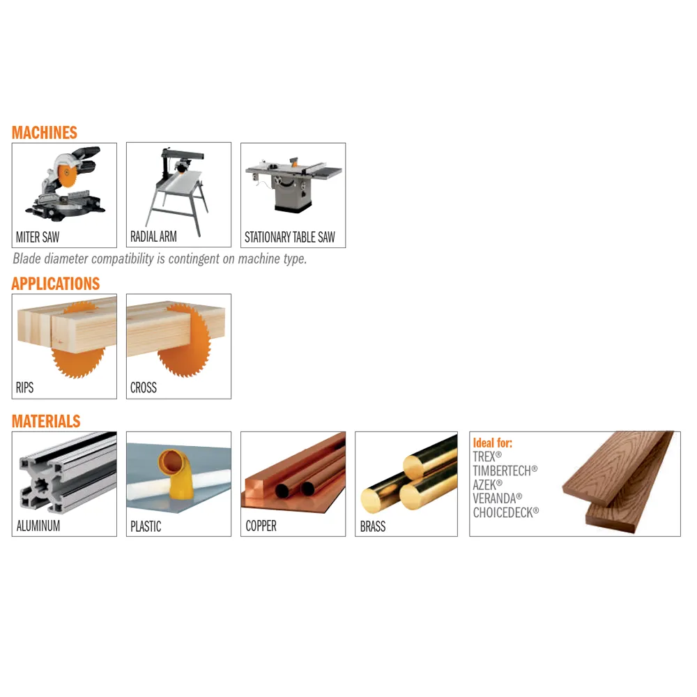 CMT Orange Tools 276.160.48H NON-FERROUS METAL & COMPOSITE DECKING 160x20mm ( 16) T=48 TCG