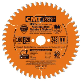 CMT Orange Tools 276.160.48H NON-FERROUS METAL & COMPOSITE DECKING 160x20mm ( 16) T=48 TCG