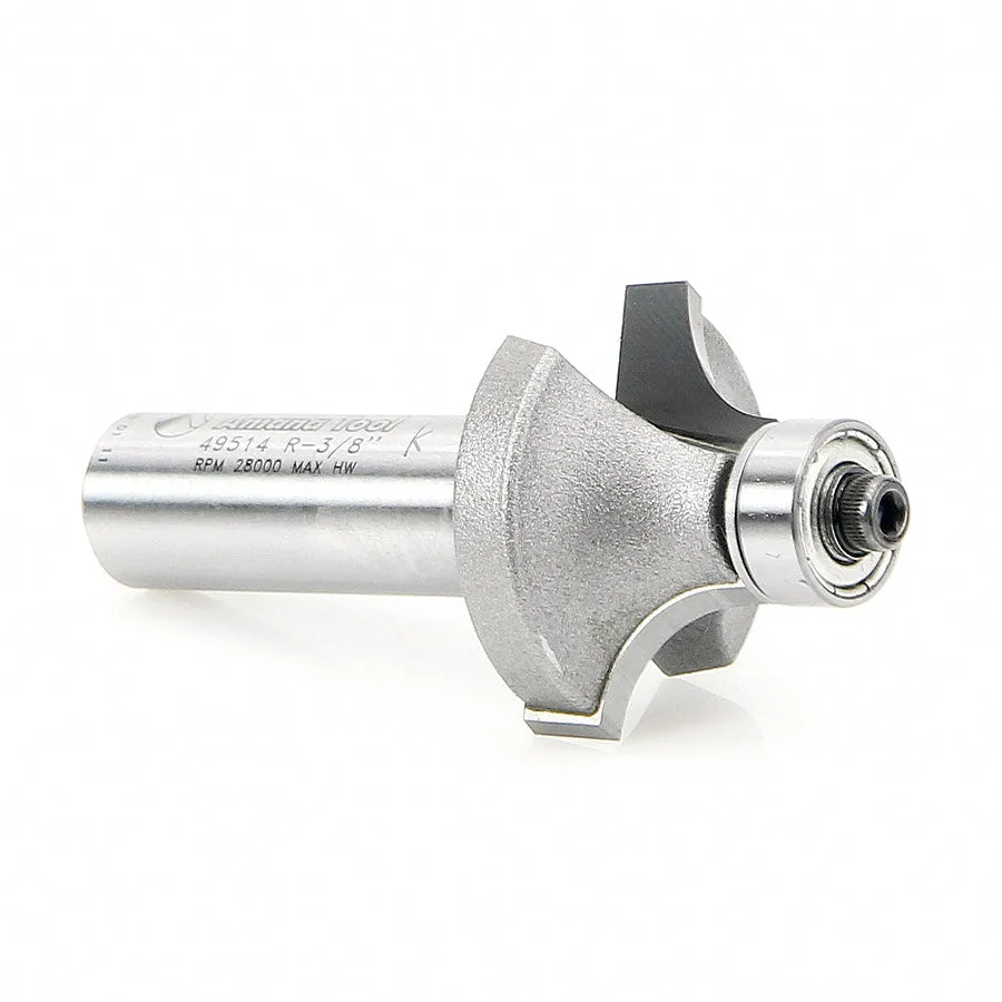 Corner Rounding Router Bit | 3⁄8 Radius x 1 1⁄4 Dia x 5⁄8 x 1⁄2"Shank | 49514 | 738685895146