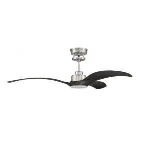 Craftmade 60" Mesmerize in Brushed Polished Nickel w/ Black Walnut Blades Ceiling Fan - MES60BNK3