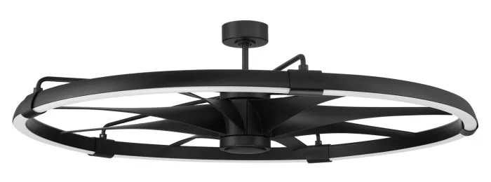 Craftmade AXL57FB8 Axel 52" Indoor|Outdoor Ceiling Fan Flat Black