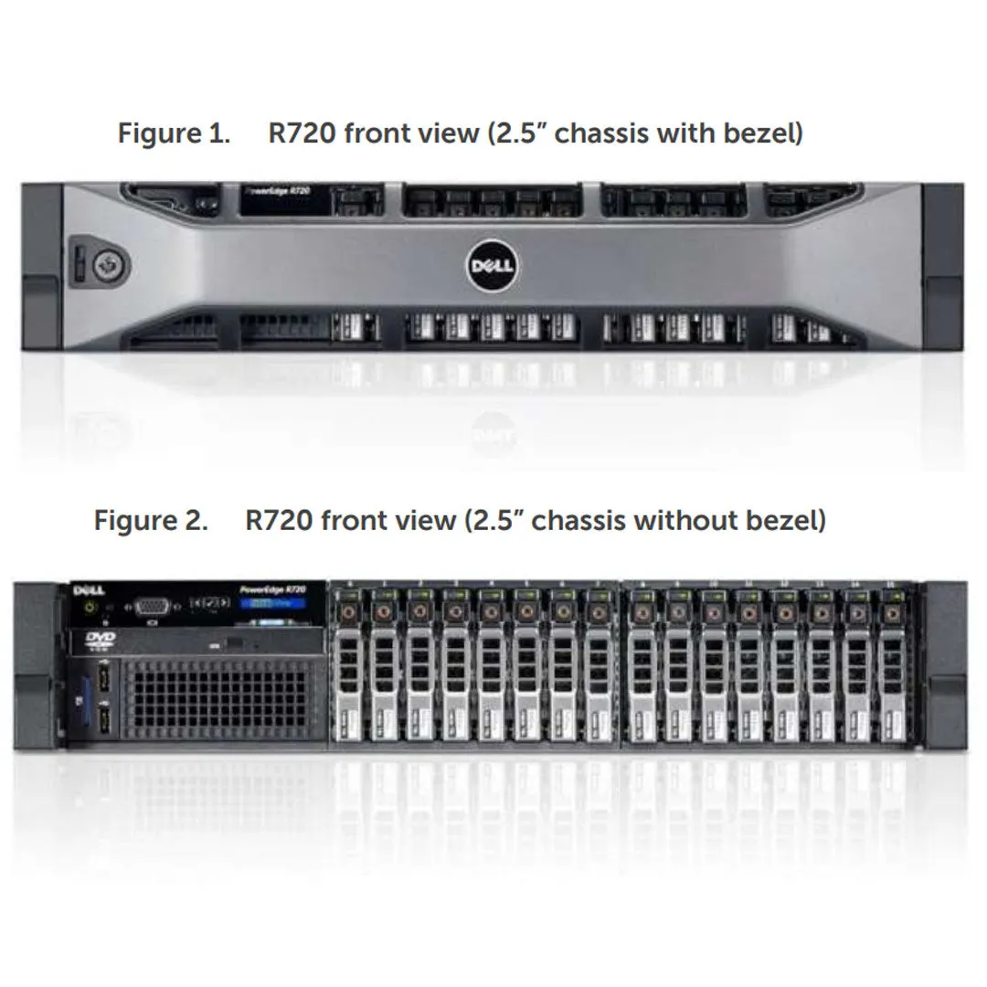 Dell PowerEdge R720 Rack Server Chassis (8x2.5")